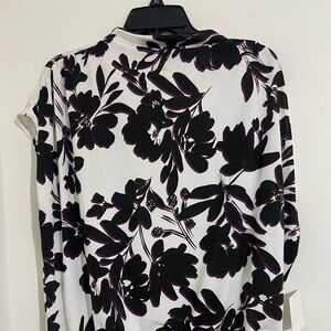 PerSeption Concept Black and White Floral Top